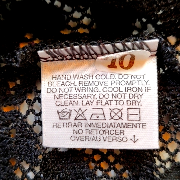 Liz Claiborne Woman's Stretch Lace long Sleeve Top/ Size M - Picture 9 of 11